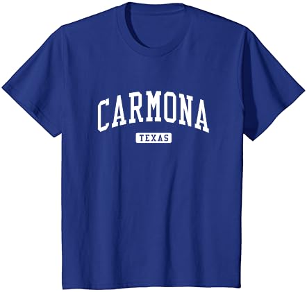 Carmona Texas TX Vintage Atletik Spor Tasarım T-Shirt