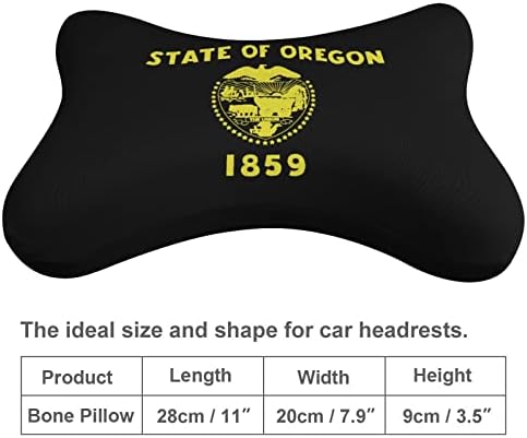 Oregon Eyaleti bayrağı Araba Boyun Yastık Yumuşak Araba kafalık Yastık boyun yastığı yastık 2 Paket Seyahat Sürüş için