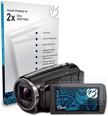 Bruni Ekran Koruyucu ile Uyumlu Sony HDR-PJ620 Koruyucu Film, Kristal Berraklığında koruyucu film (2X)