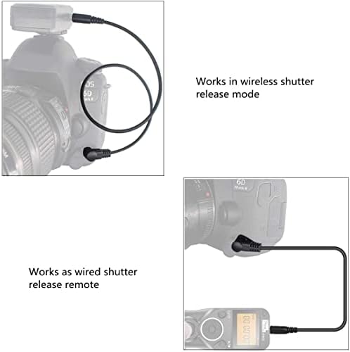 GFSHOP 3.5 mm Kapalı Kamera Deklanşör ara kablosu Kablosu 3.5 mm-DC2 Kamera Bağlantı Fişi ile Nikon Kameralar için Piksel Deklanşör