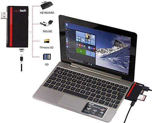 Navitech 2 in 1 Dizüstü/Tablet USB 3.0/2.0 HUB Adaptörü/mikro usb Girişi ile SD/Mikro USB kart okuyucu ile Uyumlu ASUS ZenBook 13 UX334FL