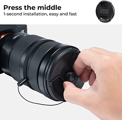 K & F Konsept 40.5 mm MCUV Lens Filtresi + 9-in-1 Lens kapatma başlığı Kiti Kamera Lensi için