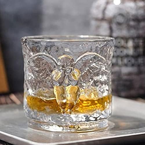 Zerodeko Glasses Whisky Glass Glasses: Likör Züccaciye Şeffaf Bourbon Rom Bar için Açılı Ev Yapımı Şarap Bardağı Viski Sevgilisi Erkek