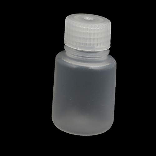 X-DREE 5 Adet 30ml PP Plastik vidalı kapak Küçük Ağız Reaktif depolama şişesi Şeffaf (5 Adet 30ml PP tapa de rosca de plástico Reactivo