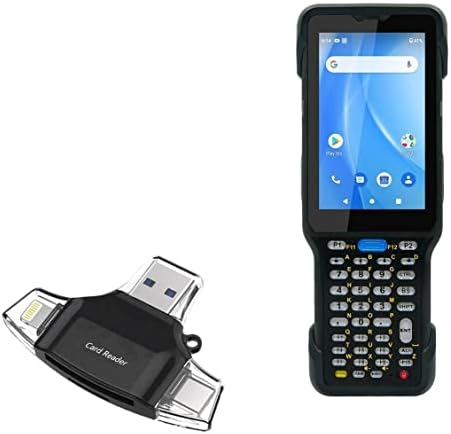 BoxWave Akıllı Gadget ile Uyumlu Wasp WDT950-AllReader USB kart okuyucu, microSD kart okuyucu SD Kompakt USB Wasp WDT950 - Jet Siyah