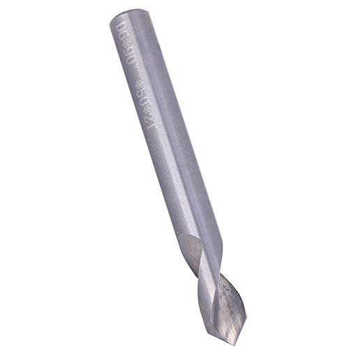 Spotting Matkap Ucu, 90 Derece Tungsten Çelik Nokta Matkap Ucu, Düz Şaft ile, 0.2 inç Çap, 2 inç Uzunluk, çift Kullanımlı Pah Bıçağı