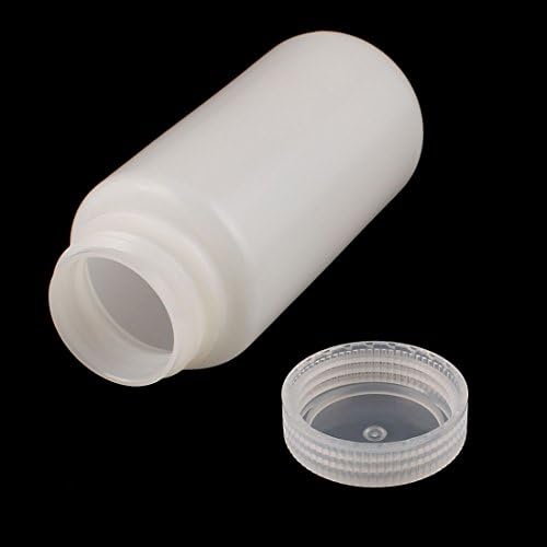 IIVVERR 500ml Plastik Geniş Ağızlı Reaktif Şişesi Numune Sealling Kalınlaşmak Şişe Beyaz (500ml Plastik Geniş Ağızlı Reaktif Şişesi