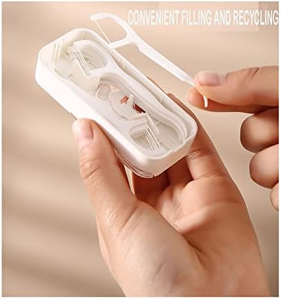 Diş İpi Seçtikleri Dağıtıcı Taşınabilir Pensesinde Dağıtıcı Otomatik Pop-up İpi Kutuları Yetişkin İpi Çubukları ile 62 Sayısı Ekstra