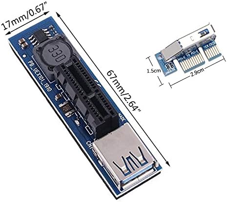 Konnektörler PCIE Yükseltici Kart Adaptörü PCIE X1 Uzatma Kablosu USB3. 0 PCIE Express Kurşun kart uzatıcısı Yükseltici Kart Bilgisayar
