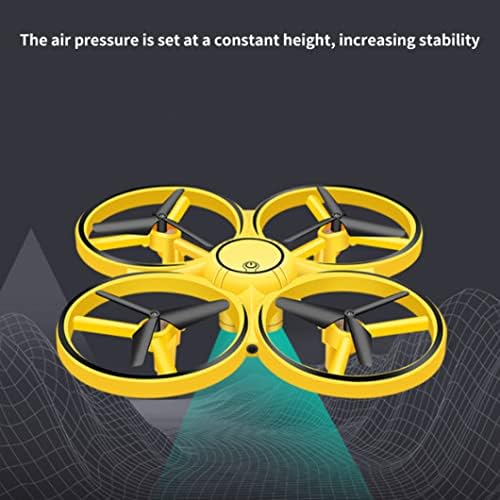 Ckuakıwu Mini Drone Oyuncaklar, hareket kontrolü Drone rc dört pervaneli helikopter Uçak ile akıllı saat Kontrollü, Otomatik Algılama