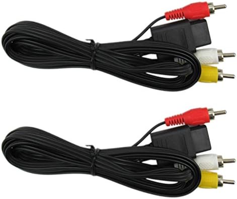 USonline911 2'li paket AC Adaptör Güç Kaynağı ve AV kablo kordonu ile Uyumlu Nintendo 64 N64 AV Ses Video A / V Kablosu