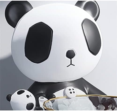 ygqzm Yaratıcı Reçine Panda Depolama Süsler El Sanatları Mobilyalar Tepsi Ev Dekorasyon Depolama Organizasyonu