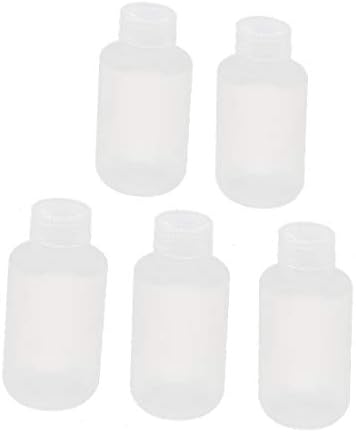 X-DREE 5 Adet 100 ml Plastik Yuvarlak Küçük Ağız Mühürlü Reaktif Şişesi Laboratuvar Malzemeleri (5 Adet 100 ml Rifornimenti di plastica