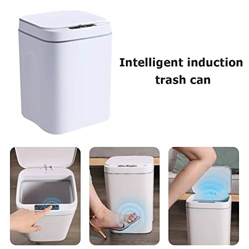 ALLMRO Küçük çöp tenekesi Akıllı çöp tenekesi otomatik sensörlü çöp kovası Sensörü Elektrikli çöp kutusu Ev çöp kutusu Yatak Odası
