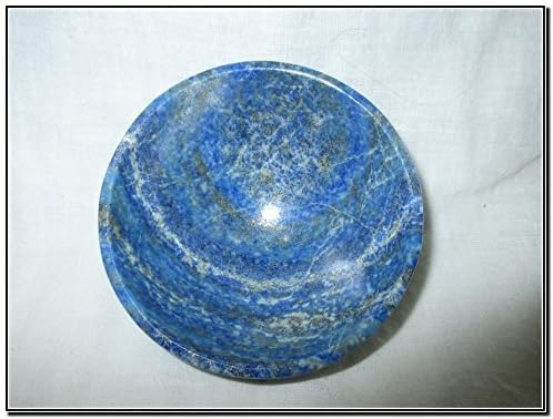 Doğal Lapis Lazuli Kase 3 Büyük Taş Büyük Büyük A + El Oyma Kristal Sunak Şifa Tepsi Çanak Adanmışlık Odak Manevi Çakra Temizleme Metafizik
