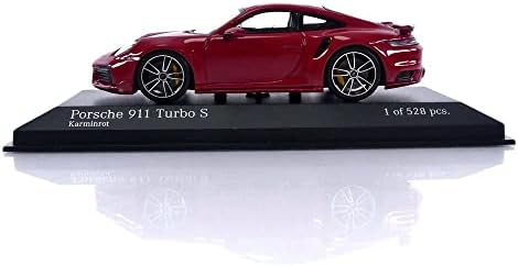 Minichamps 2021 Porsche 911 (992) Turbo S Coupe Sport 1:43 Ölçeğinde Kırmızı