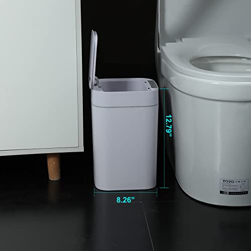 BURLAND 3.2 Galon Otomatik Fotoselli hareket sensörlü çöp kovası Can, Akıllı Ev Elektrikli çöp kutuları için Banyo, Oturma Odası, Mutfak