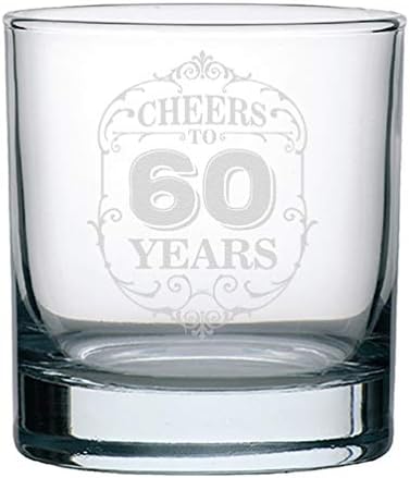 Veracco Şerefe 60 Yıl viski bardağı Komik 60th doğum günü hediyesi İçmeyi Seven Biri İçin Bekarlığa Veda Partisi İyilik Altmış ve Muhteşem