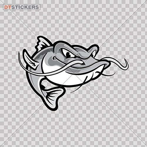 Dekorasyon Vinil Sticker Vinil Yayın Balığı Dövme Tasarım Kapılar Dekorasyon Motosiklet yapmak (5 X 3,41 içinde. ) Tamamen Su Geçirmez