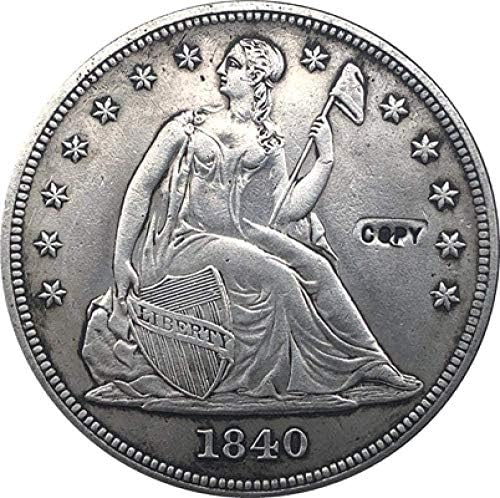 1840 Oturmalı Özgürlük Dolar Paraları Kopya Kopya Onun için Hediye