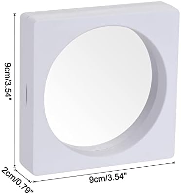 MECCANİXİTY Yüzen Çerçeve Ekran Tutucu Standı 3D Takı Ekran Kutusu 3. 54x3. 54x0. 79 inç Beyaz Yüzük Kolye Bilezik Küpe 2'li paket