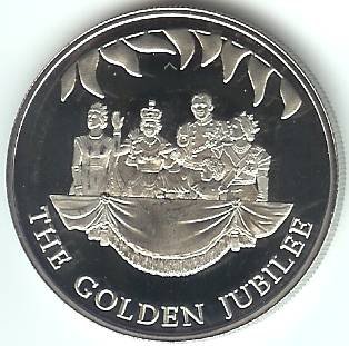 2002 Falkland Adaları 50 Peni madeni para