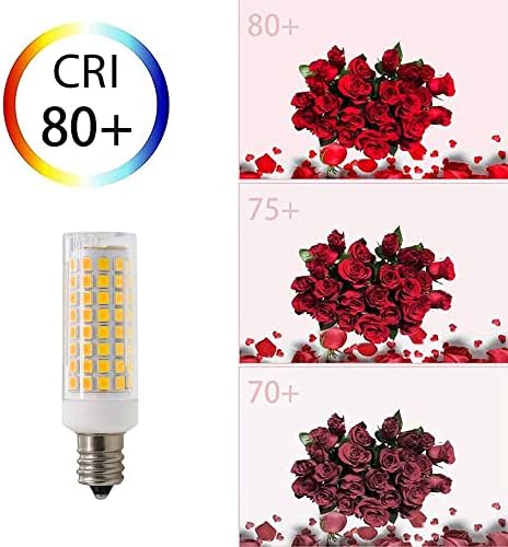 ZSCBBKJ E12 Değil kısılabilir LED ampül 8 w (80 W Halojen Eşdeğeri), sıcak Beyaz 3000 K,850LM, AC 110 V, 360 Derece ışın Açısı(2 Paket)
