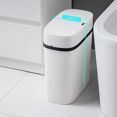 MMLLZEL Akıllı sensörlü çöp kovası Can Tuvalet Otomatik Kapak Dar Dikiş çöp tenekesi tuvalet kağıdı Sepeti Elektrikli Oturma Odası