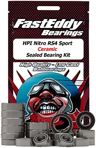 FastEddy Rulmanlar ile Uyumlu HPI Nitro RS4 Spor Seramik Mühürlü Rulman Kiti