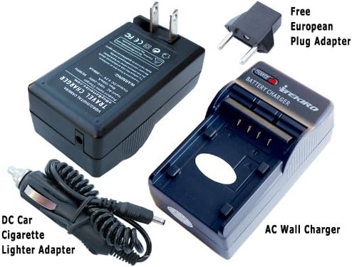 ıTEKIRO AC Duvar DC Araç pil şarj cihazı Kiti Panasonic Lumix DMC-FZ7EB-K + ıTEKIRO 10-in-1 USB şarj kablosu