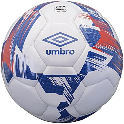 Umbro Neo Futsal Pro Topu, Beyaz / Muhteşem Mavi / Vermillion, Boyut Kıdemli