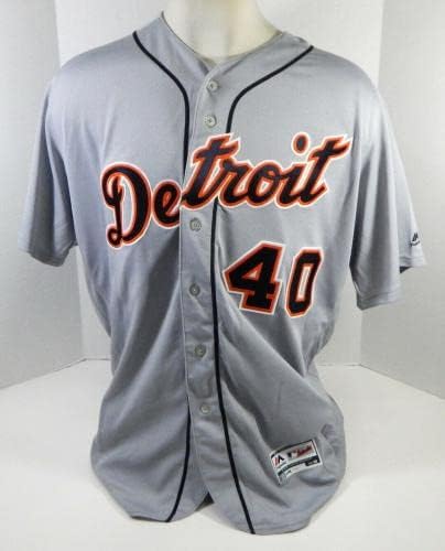 Detroit Tigers Jorge Cordova 40 Oyun Kullanılmış Gri Forma 52 DP21005 - Oyun Kullanılmış MLB Formaları