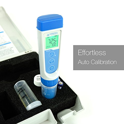 Apera Aletleri AI311 Premium Serisi PH60 Su Geçirmez pH Cep Test Kiti, Değiştirilebilir Prob, ±0.01 pH Doğruluk