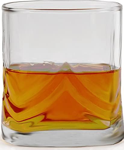 Circleware CG Scoiety Miras Ağır Taban viski bardağı içme bardakları, 4'lü Set, Su için Züccaciye, Meyve Suyu, Bira Bar Likör Yemek