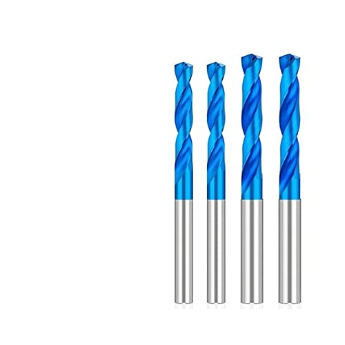 Matkap Ucu 3D Karbür Uçları 3-12mm Soğutma Matkap Spiral Büküm Matkap Ucu Mavi Kaplama Delik Matkap Metal 1 Adet (Renk: 4.7 mm)