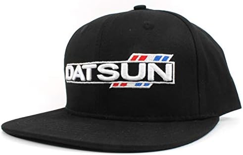 Rotary13B1 Datsun Beyzbol Şapkası Siyah / Şapka Tarzı C Düz Kenarlı