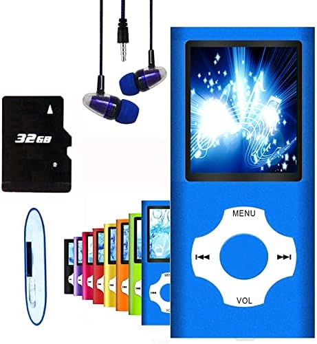 MP3 Çalar / MP4 Çalar, Hotechs MP3 Müzik Çalar ile 32 GB Bellek SD Kart Ince Klasik Dijital LCD 1.82 Ekran Mini USB Bağlantı Noktası