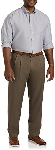 DXL Büyük ve Uzun Essentials Pileli elbise pantolonu