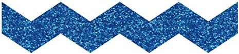 En iyi yaratılış Glitter Bant Tasarımı Chevron-Okyanus Mavisi, 15Mm5M
