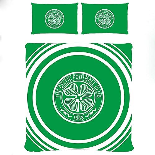 Celtic FC Pulse 2 Parça İNGİLTERE Çift / ABD Tam Çarşaf ve Yastık Kılıfı Seti