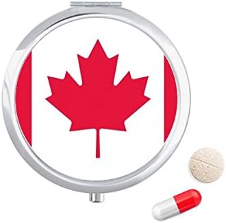 Kanada Ulusal Bayrağı Kuzey Amerika Ülke Hap Durumda Cep tıbbi saklama kutusu Konteyner Dağıtıcı