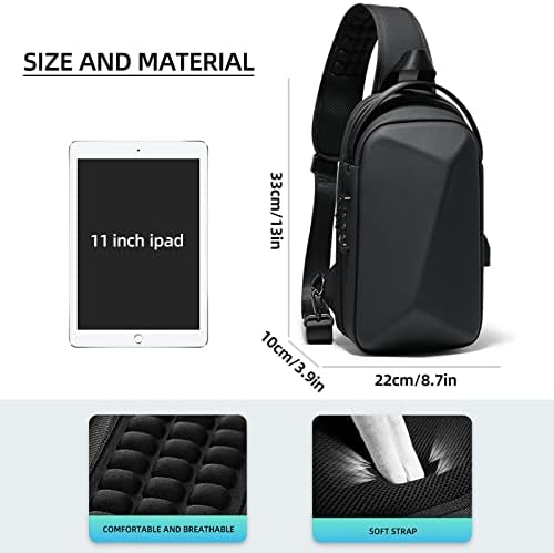 FENRUİEN 15.6 İnç Laptop Sırt Çantası USB Portu İş Hafif İş Koleji Paketi Ve 11 inç tek kollu çanta İş Seyahat Yürüyüş için