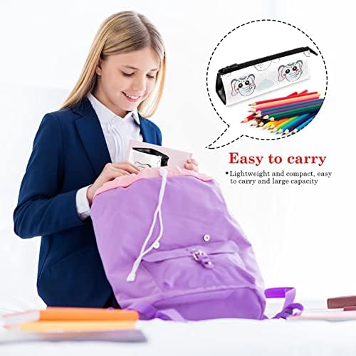 LAIYUHUA Taşınabilir Şık kalem Çantası PU deri kalemlik Kompakt Fermuarlı Çanta Kırtasiye Çantası kozmetik çantası Ofis Aksesuar Organizatör