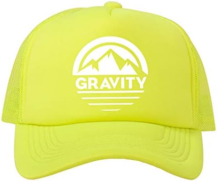 Yerçekimi Dış Mekan A. Ş. Dağ Şerit Logosu Ayarlanabilir Örgü kamyon şoförü Şapkası