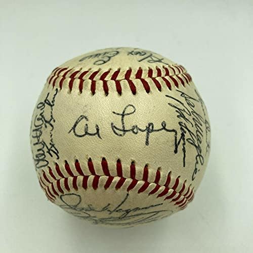1955 Cleveland Kızılderilileri Takımı Resmi Amerikan Beyzbol Ligi İmzaladı Larry Doby İmzalı Beyzbol Topları