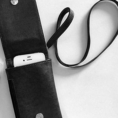 Seni Seviyorum Deerly Alıntı Tarzı telefon cüzdan çanta Smartphone Asılı suni deri siyah