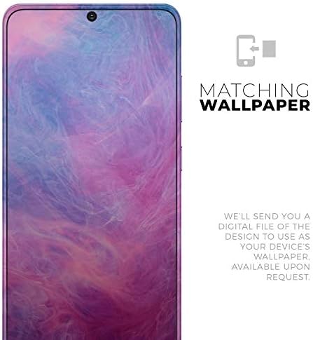 Tasarım Skinz Pembe ve Mavi Duman Bulutlar Koruyucu Vinil Çıkartması Wrap Cilt Kapak Samsung Galaxy S20 ile Uyumlu (Ekran Trim & Arka